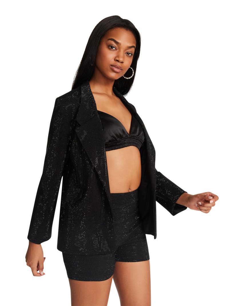 Black Steve Madden Aya Women's Jackets | PH 6349LNX